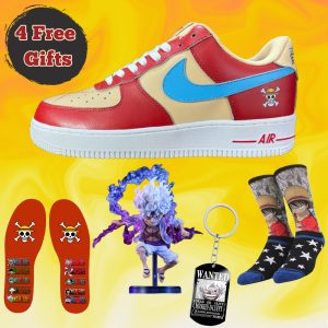 Nike Customize Air Force 1 Low x One Piece 'Monkey D. Luffy' - Limited Edition Collaboration